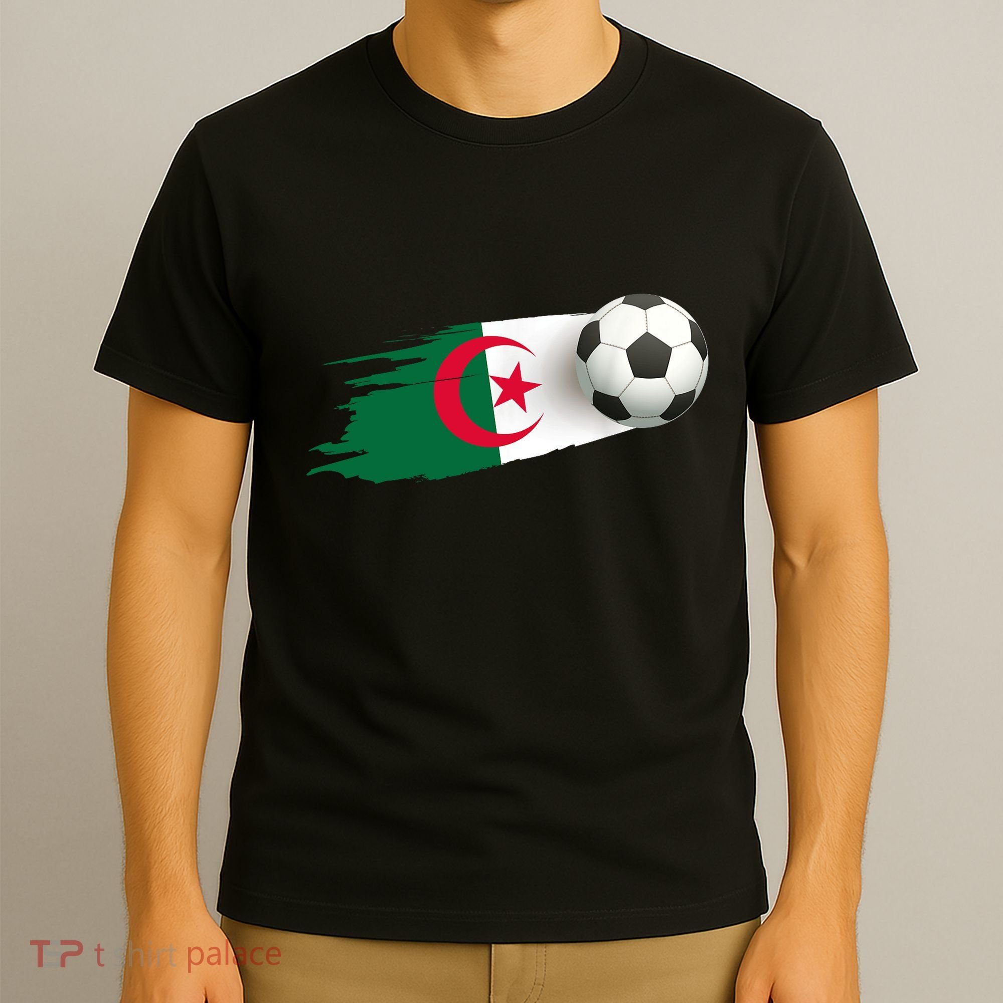 Algeria Soccer Ball Algeria Flag Jersey Algeria Football T-Shirt