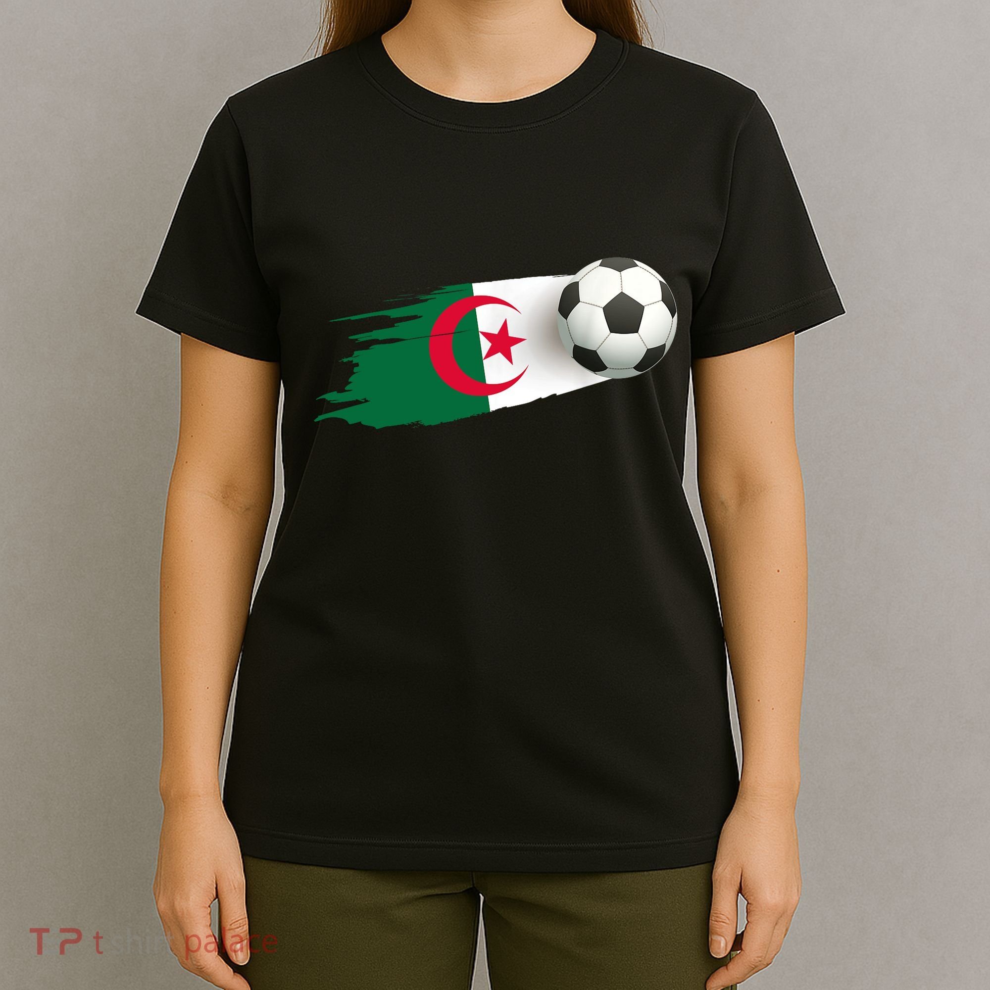 Algeria Soccer Ball Algeria Flag Jersey Algeria Football T-Shirt