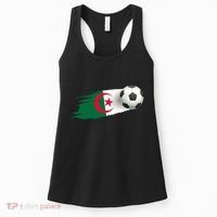 Algeria Soccer Ball Algeria Flag Jersey Algeria Football Women's Tank Top thumb 0