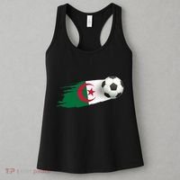 Algeria Soccer Ball Algeria Flag Jersey Algeria Football Women's Tank Top thumb 3