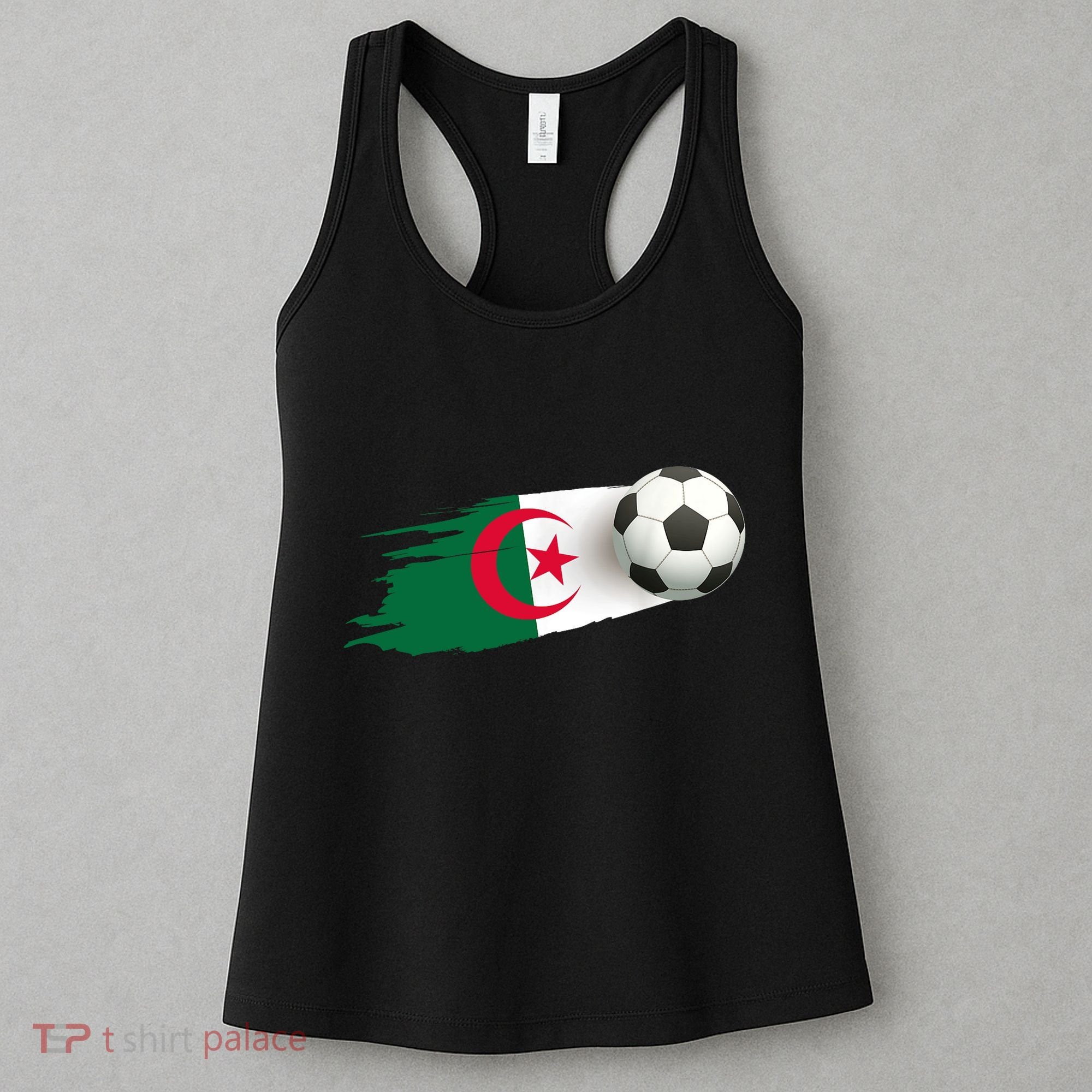 Algeria Soccer Ball Algeria Flag Jersey Algeria Football Women's Tank Top
