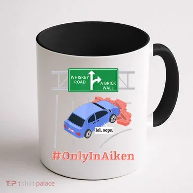 Aiken, SC, Brick Wall Meme Coffee Mug back