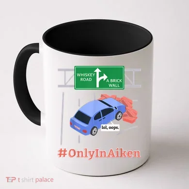 Aiken, SC, Brick Wall Meme Coffee Mug