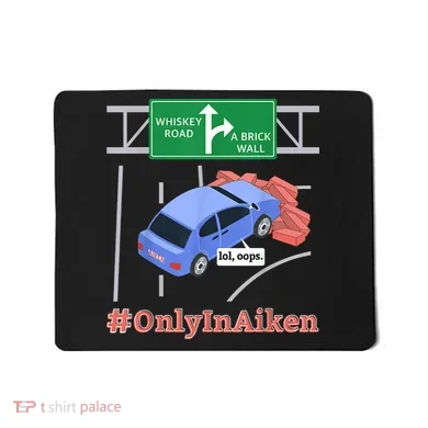 Aiken, SC, Brick Wall Meme Mousepad