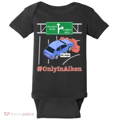 Aiken, SC, Brick Wall Meme Baby Bodysuit