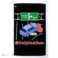 Aiken, SC, Brick Wall Meme Golf Towel thumb 0