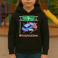 Aiken, SC, Brick Wall Meme Kids Hoodie thumb 3