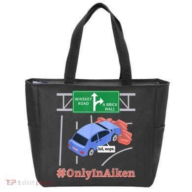 Aiken, SC, Brick Wall Meme Tote Bag