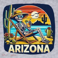 Arizona Skeleton Bone Dry Heat Women's Sweatshirt thumb 2