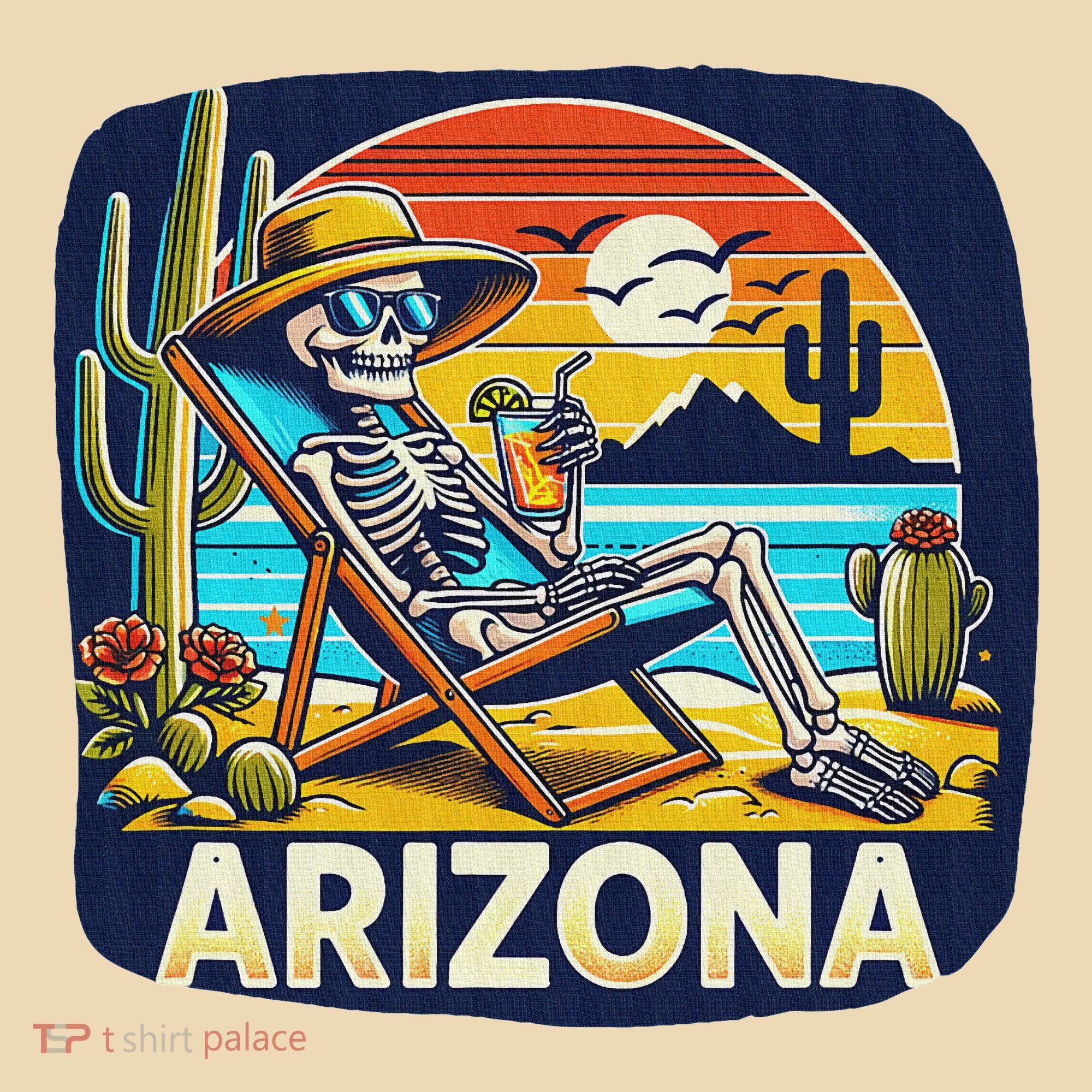 Arizona Skeleton Bone Dry Heat Tote Bag