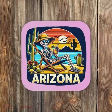 Arizona Skeleton Bone Dry Heat Coaster