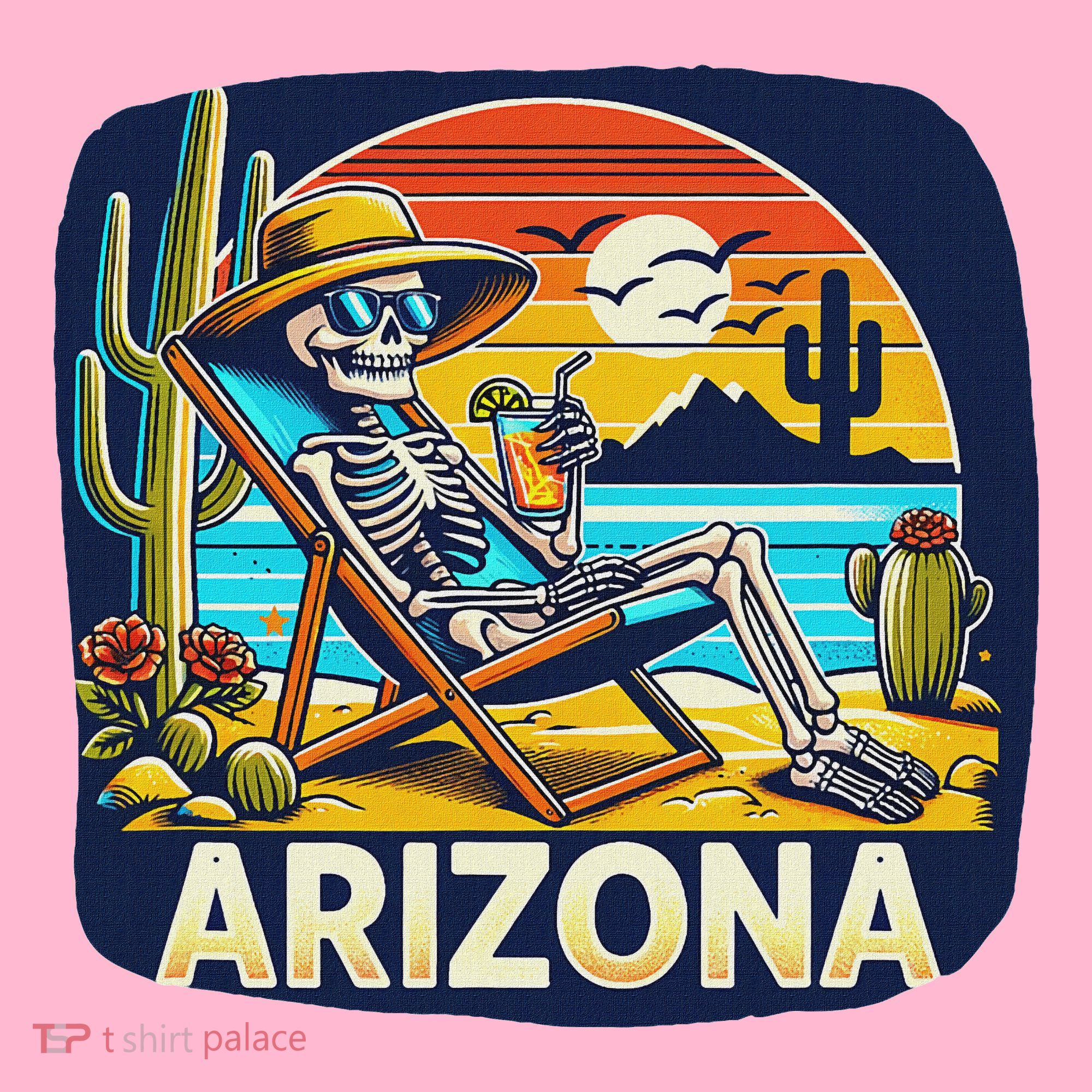 Arizona Skeleton Bone Dry Heat Coaster