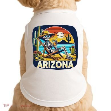 Arizona Skeleton Bone Dry Heat Doggie Tank