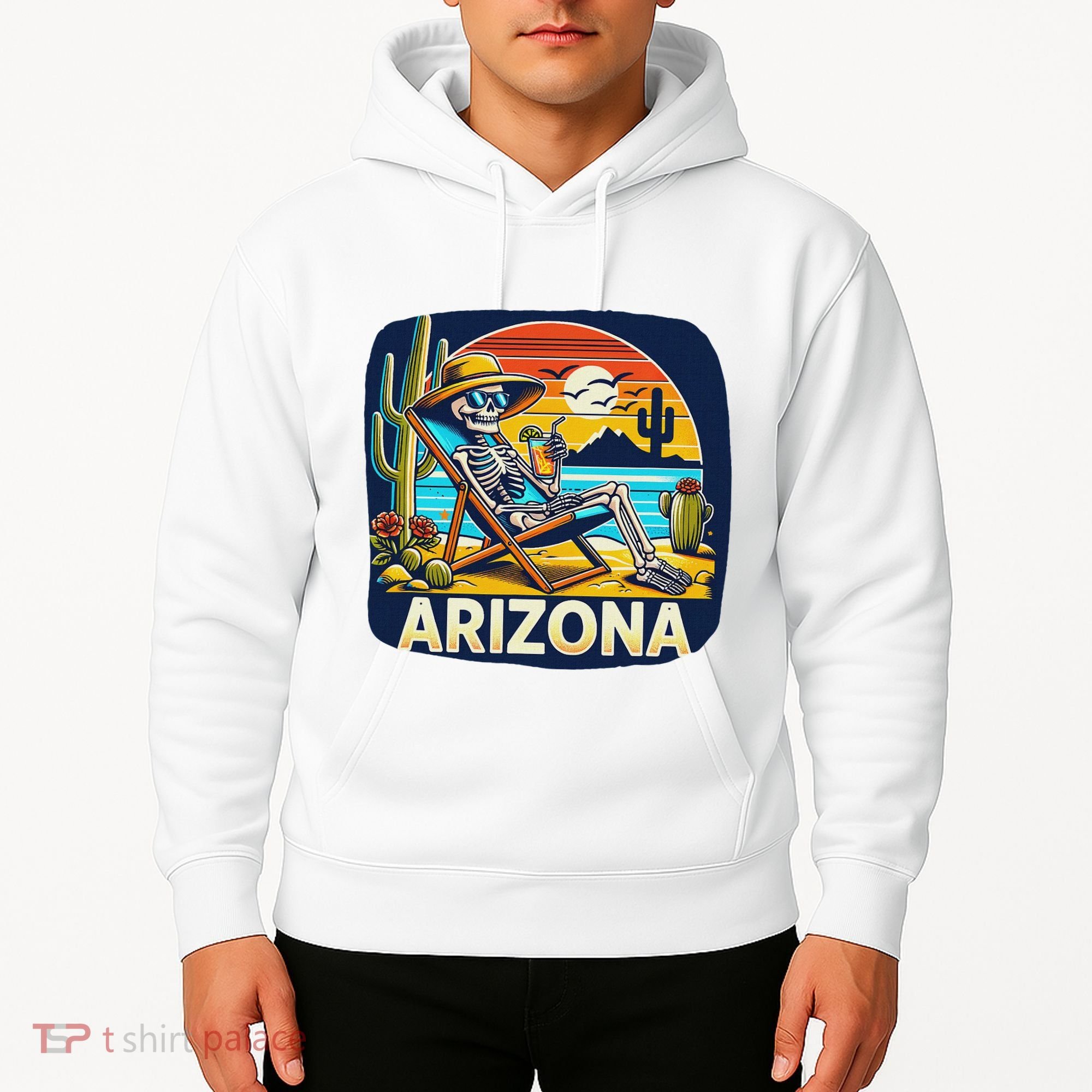 Arizona Skeleton Bone Dry Heat Hoodie