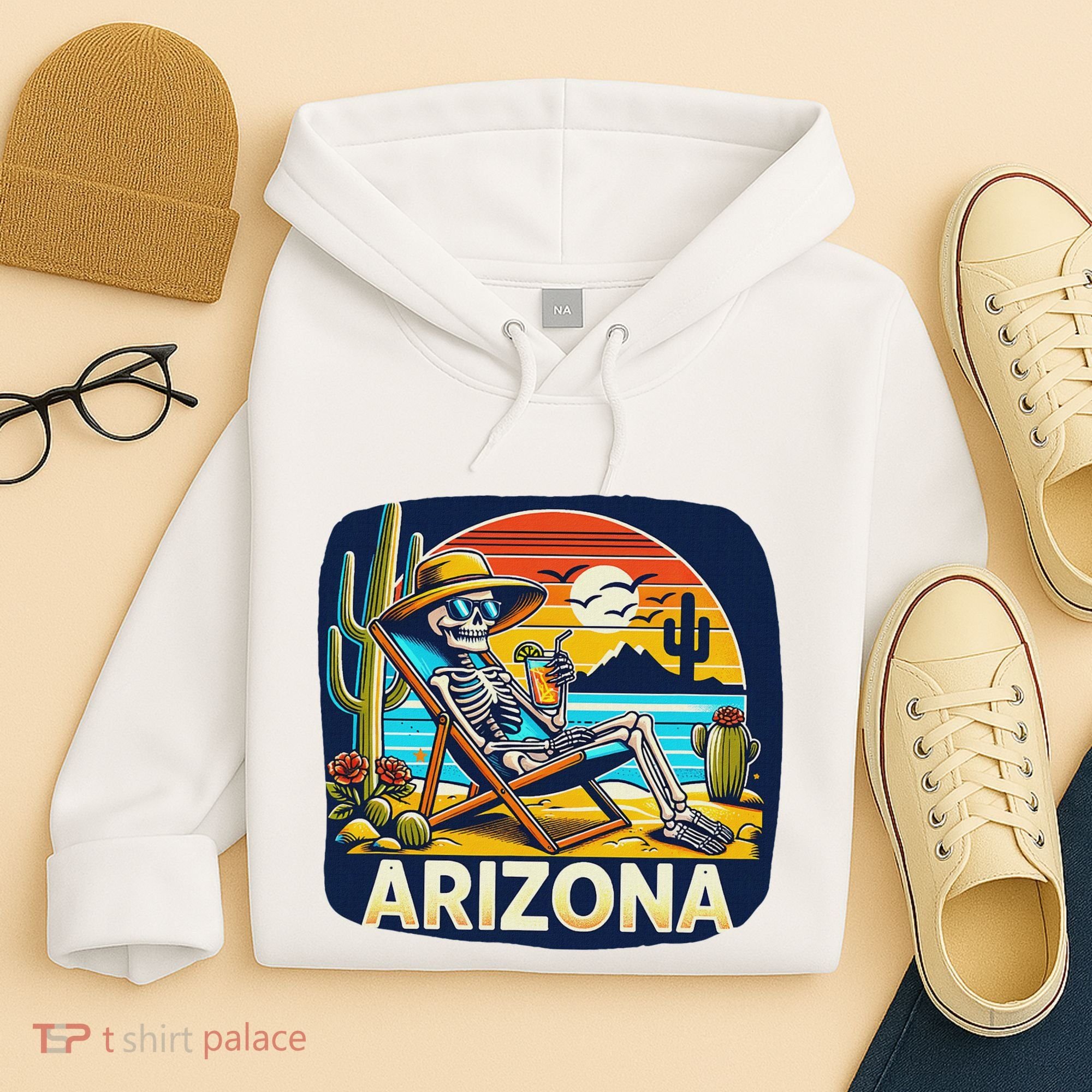 Arizona Skeleton Bone Dry Heat Hoodie