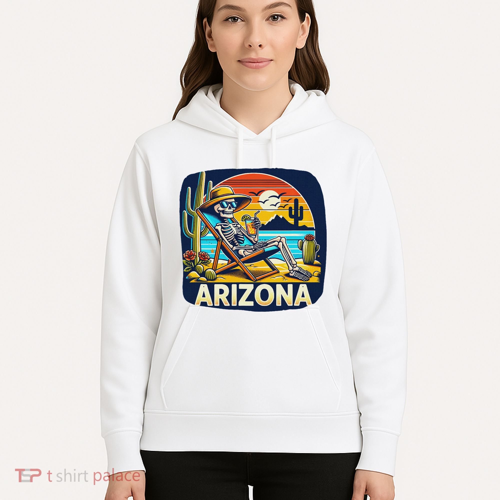 Arizona Skeleton Bone Dry Heat Hoodie