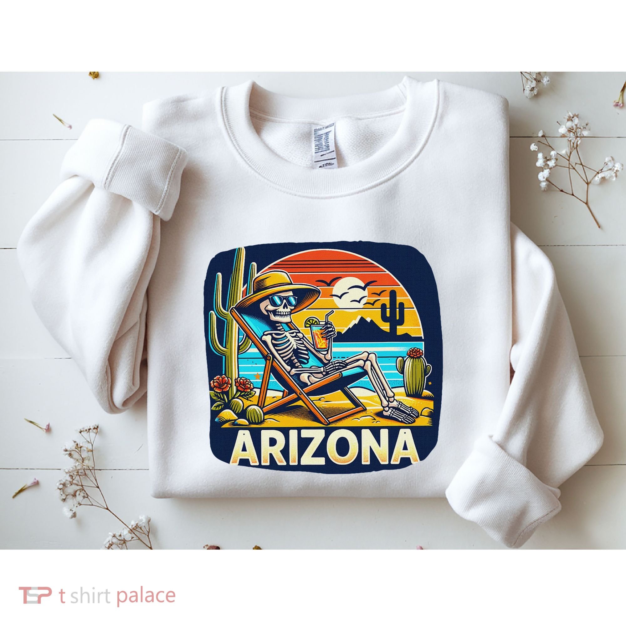 Arizona Skeleton Bone Dry Heat Sweatshirt