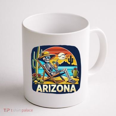 Arizona Skeleton Bone Dry Heat Coffee Mug back