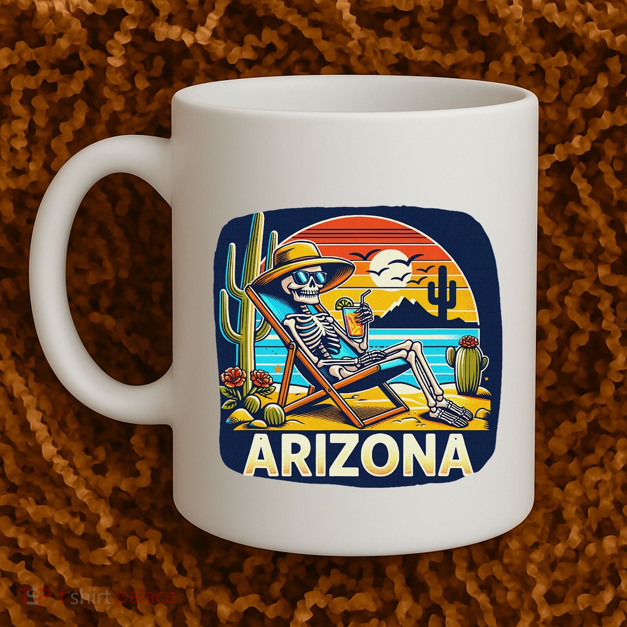 Arizona Skeleton Bone Dry Heat Coffee Mug