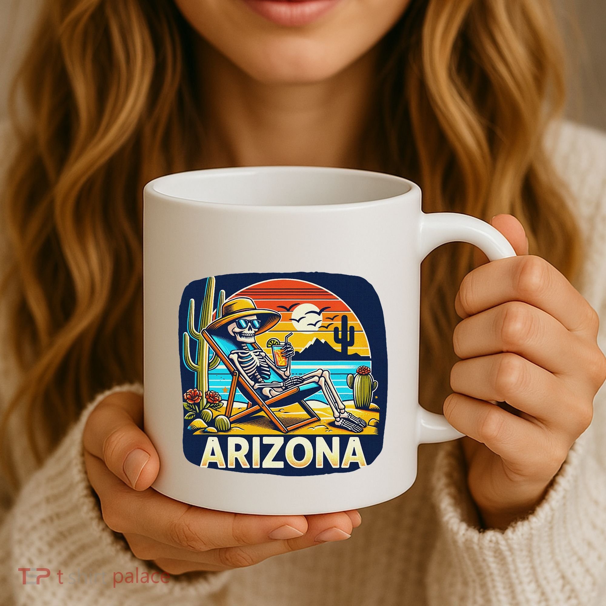 Arizona Skeleton Bone Dry Heat Coffee Mug