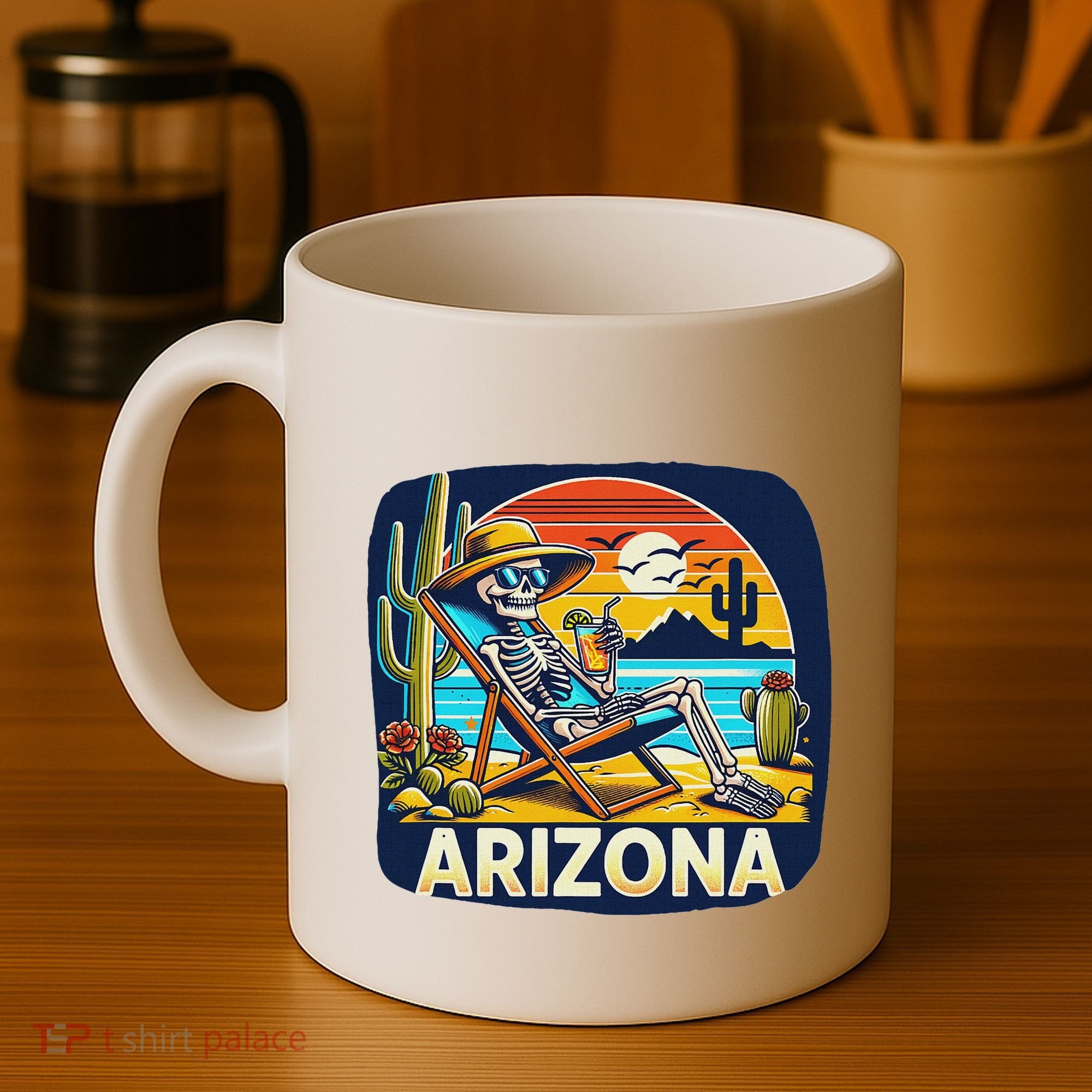 Arizona Skeleton Bone Dry Heat Coffee Mug