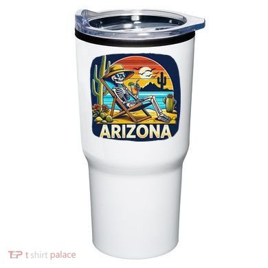 Arizona Skeleton Bone Dry Heat Tumbler