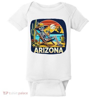 Arizona Skeleton Bone Dry Heat Baby Bodysuit