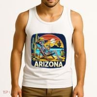 Arizona Skeleton Bone Dry Heat Tank Top thumb 3