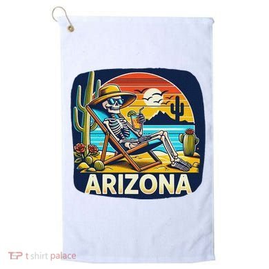 Arizona Skeleton Bone Dry Heat Golf Towel