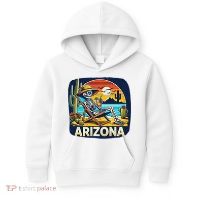 Arizona Skeleton Bone Dry Heat Kids Hoodie