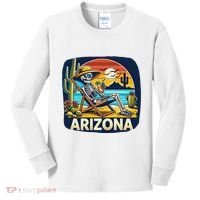 Arizona Skeleton Bone Dry Heat Kids Long Sleeve Shirt thumb 0