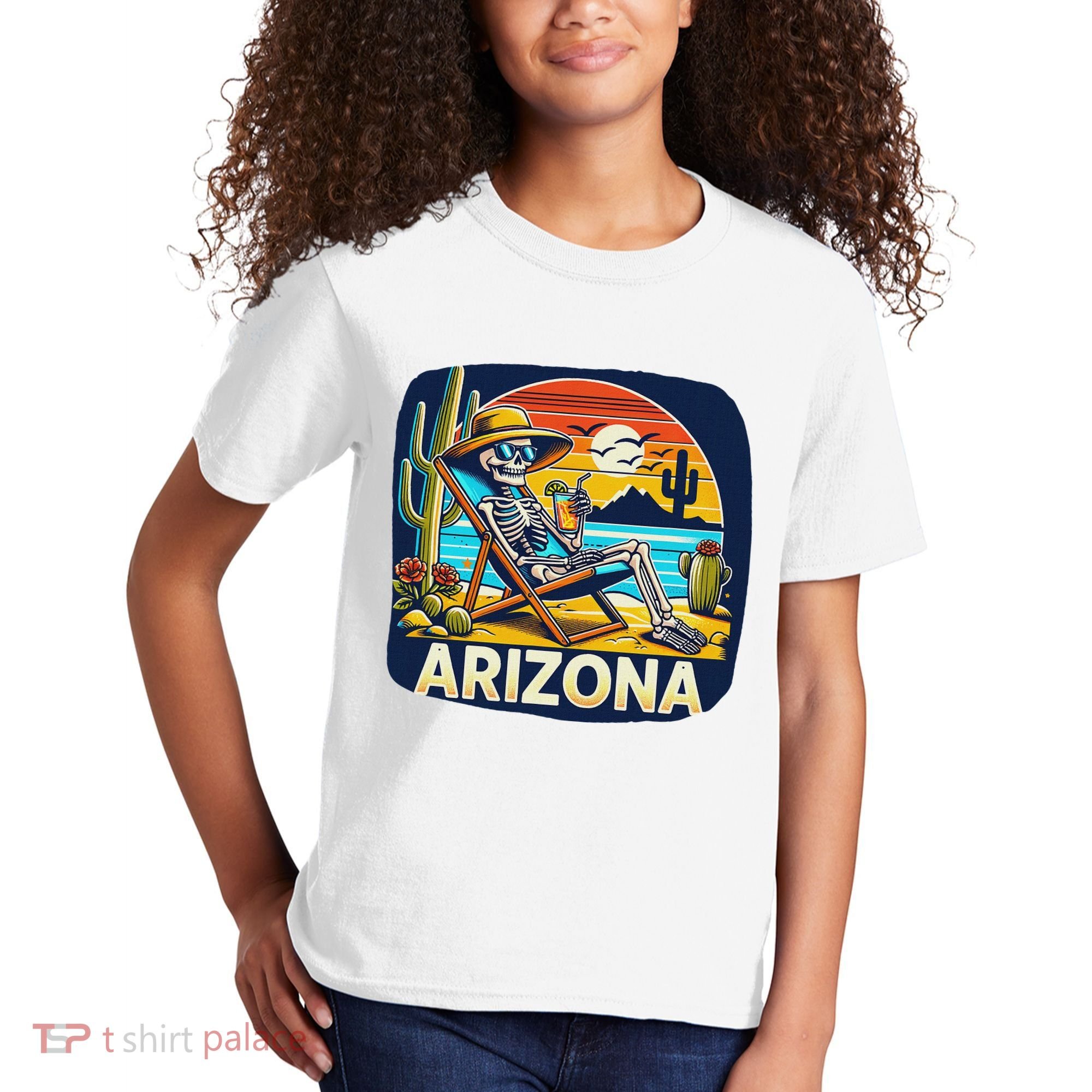 Arizona Skeleton Bone Dry Heat Kids T-Shirt