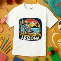 Arizona Skeleton Bone Dry Heat Kids T-Shirt thumb 3