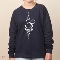 Ancient Sanskrit Breathe Om Yoga Meditation Symbol Women's Sweatshirt thumb 0