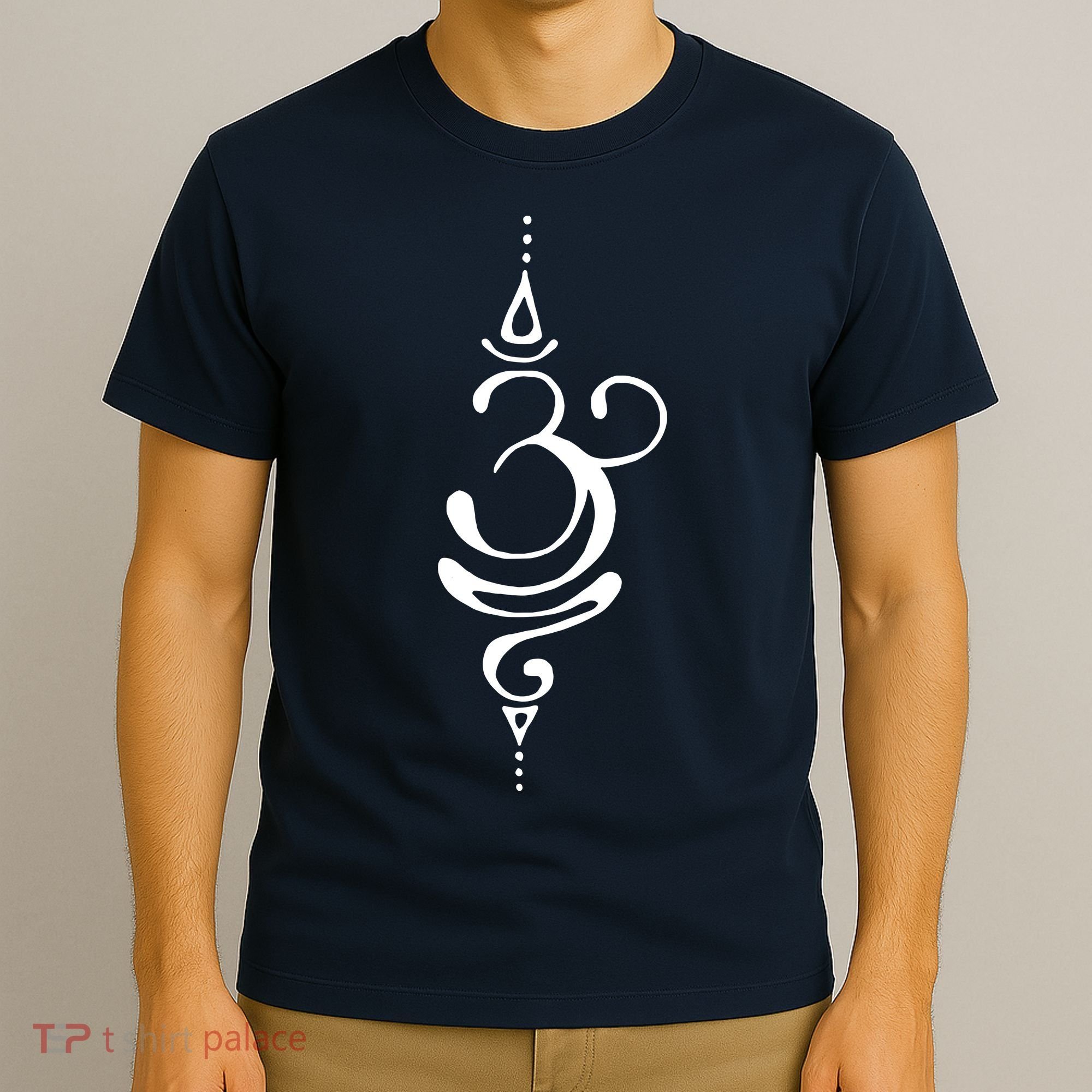 Ancient Sanskrit Breathe Om Yoga Meditation Symbol T-Shirt