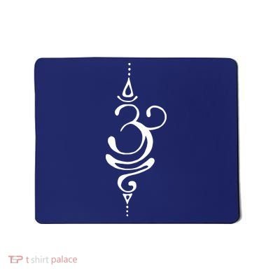 Ancient Sanskrit Breathe Om Yoga Meditation Symbol Mousepad