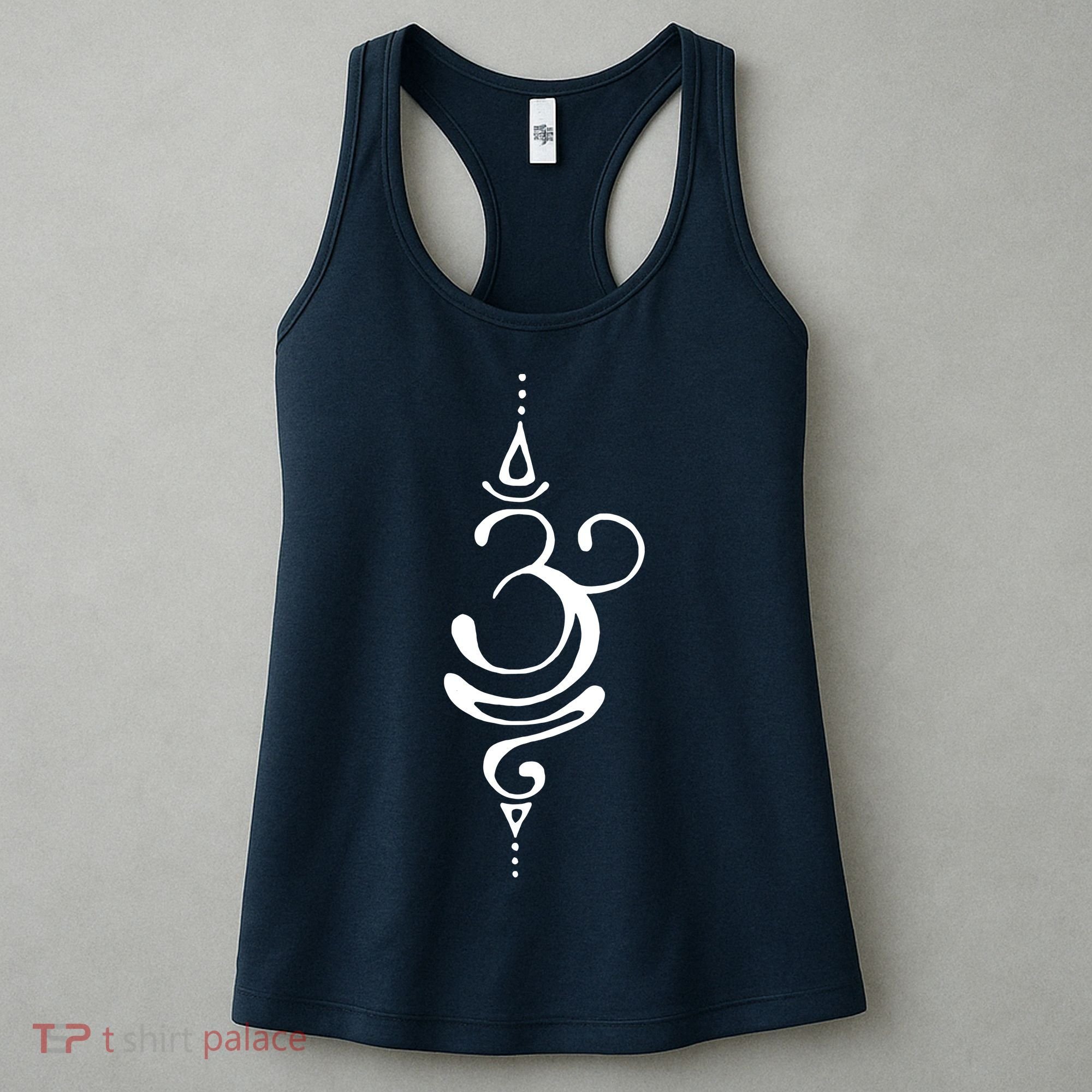 Ancient Sanskrit Breathe Om Yoga Meditation Symbol Women's Tank Top