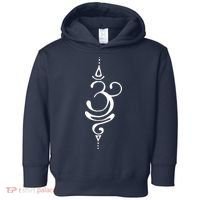 Ancient Sanskrit Breathe Om Yoga Meditation Symbol Toddler Hoodie thumb 0