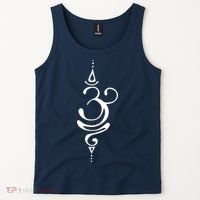 Ancient Sanskrit Breathe Om Yoga Meditation Symbol Tank Top thumb 2