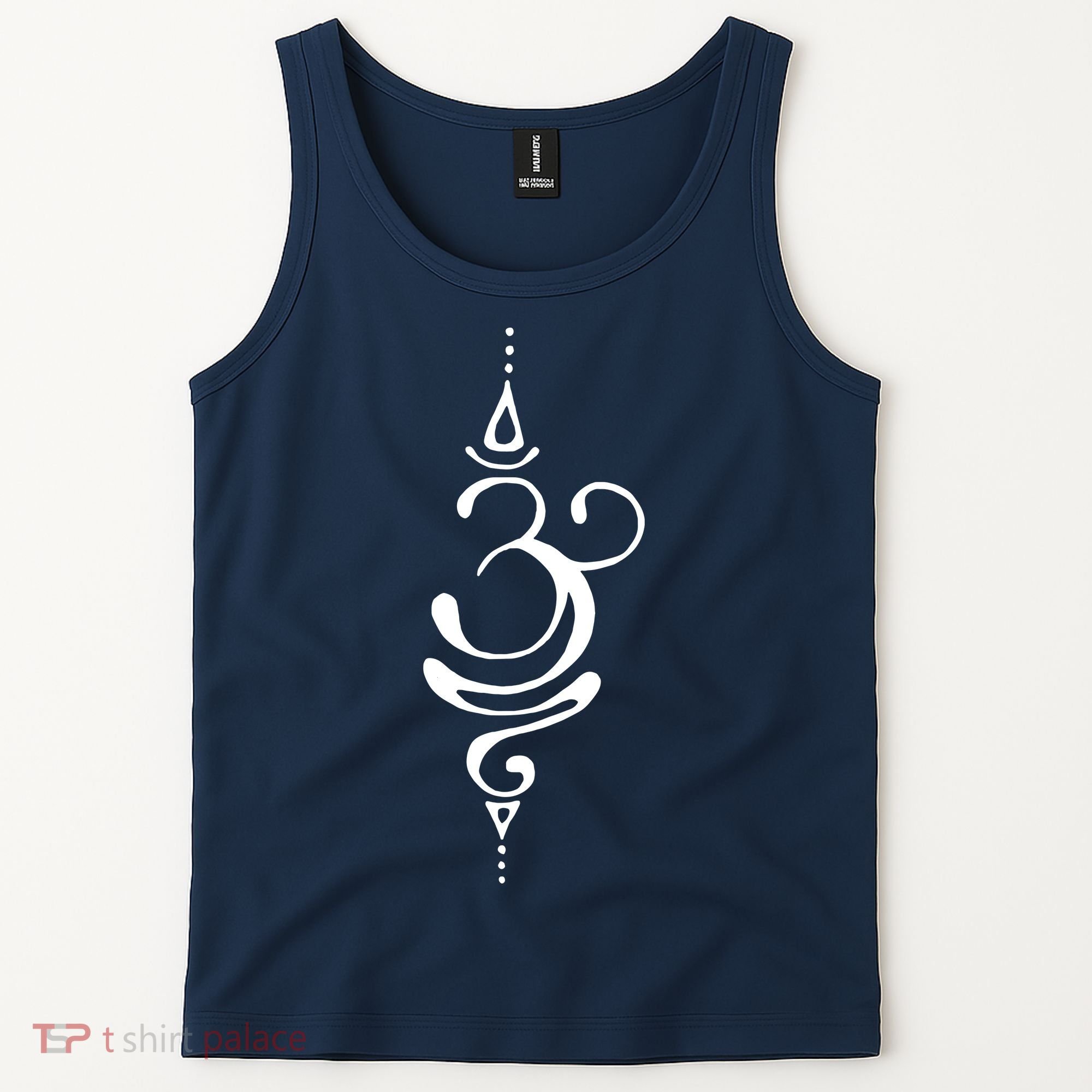 Ancient Sanskrit Breathe Om Yoga Meditation Symbol Tank Top