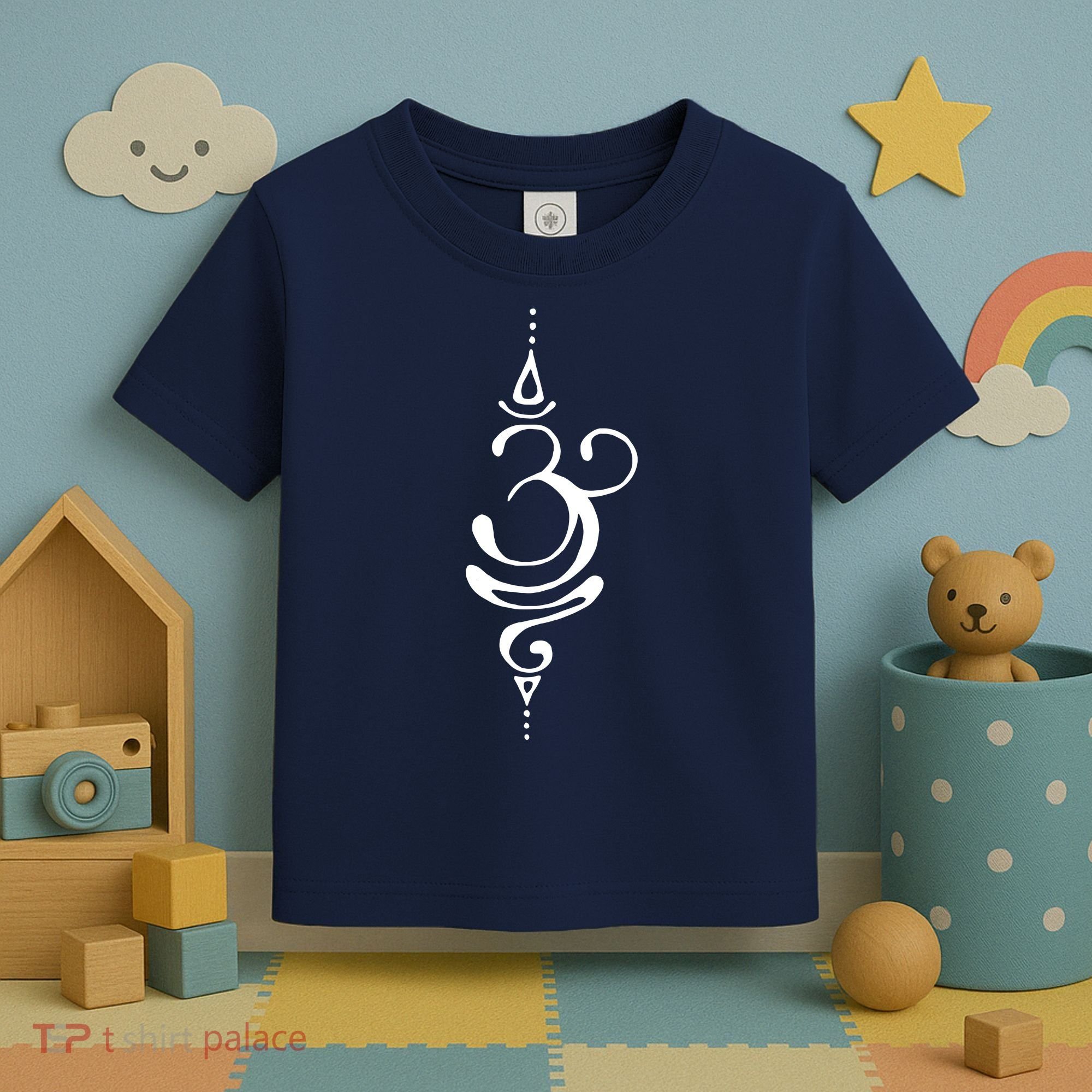 Ancient Sanskrit Breathe Om Yoga Meditation Symbol Toddler T-Shirt