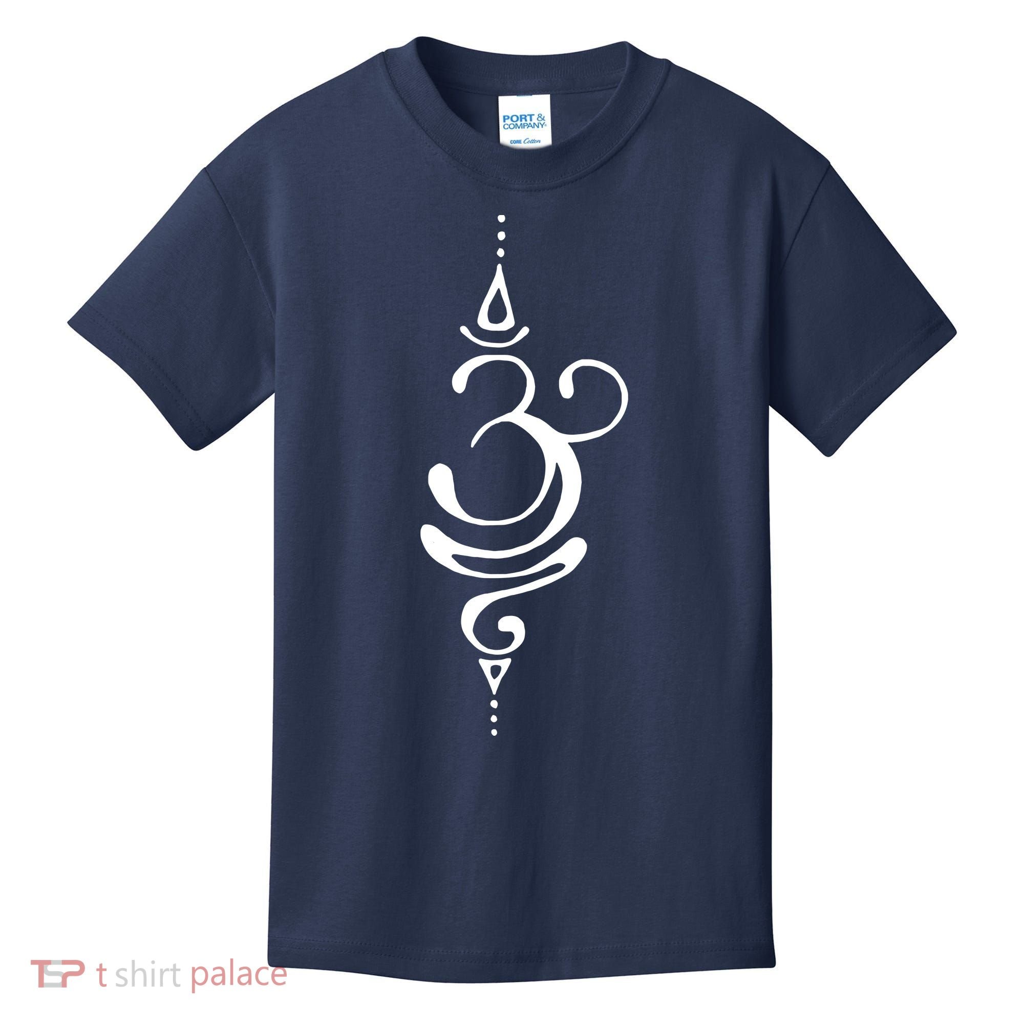 Ancient Sanskrit Breathe Om Yoga Meditation Symbol Kids T-Shirt