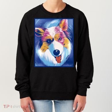 Australian Shepherd Colorful Dog Women's Sweatshirt