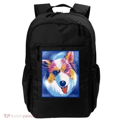 Australian Shepherd Colorful Dog Backpack