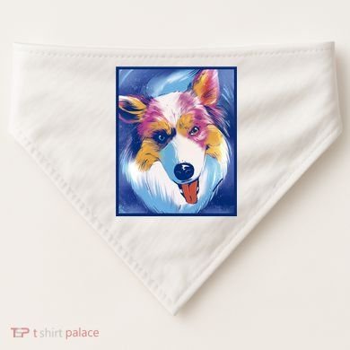 Australian Shepherd Colorful Dog USA-Made Doggie Bandana