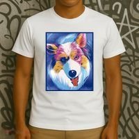 Australian Shepherd Colorful Dog T-Shirt thumb 3