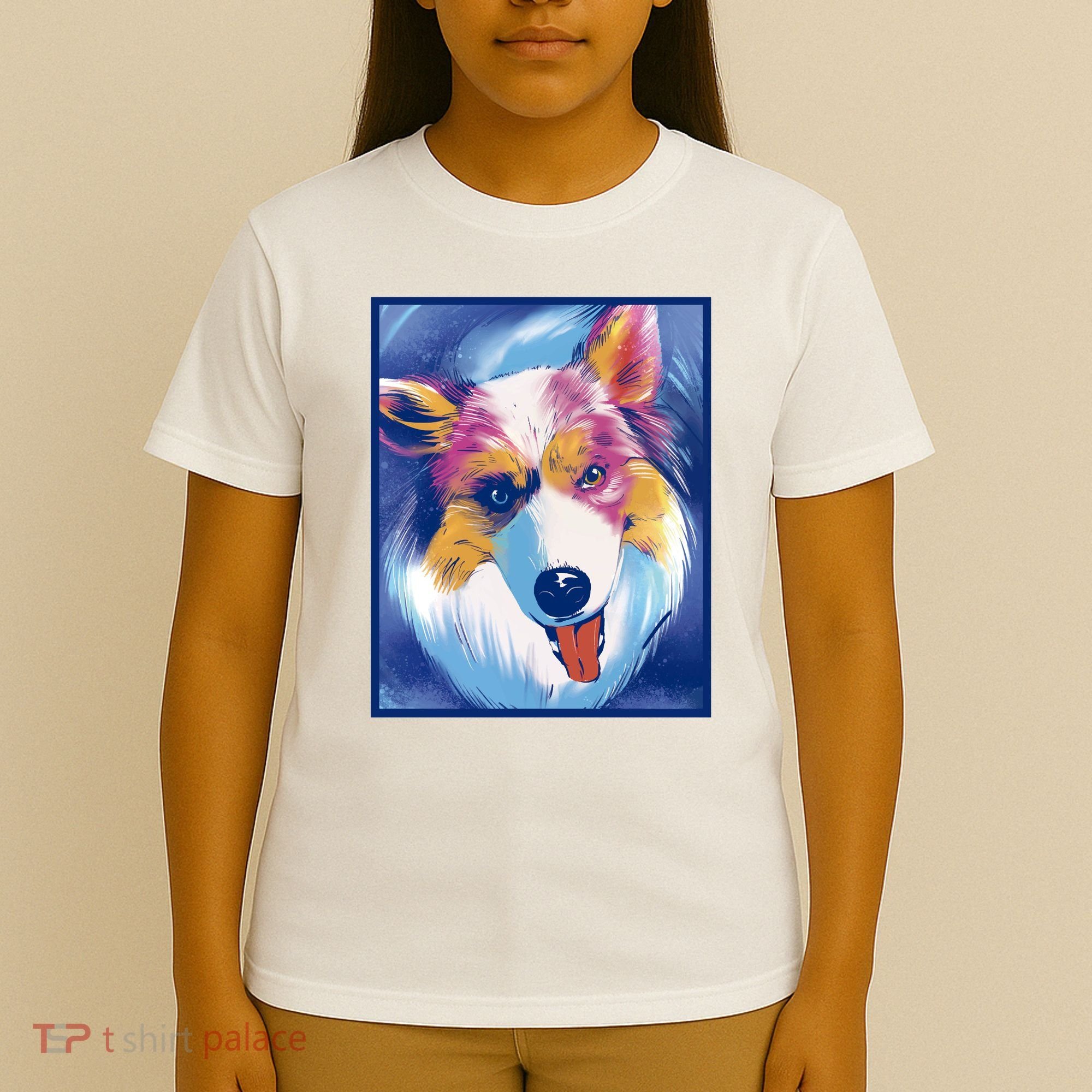 Australian Shepherd Colorful Dog T-Shirt