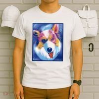 Australian Shepherd Colorful Dog T-Shirt thumb 6