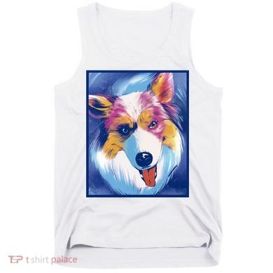 Australian Shepherd Colorful Dog Tank Top