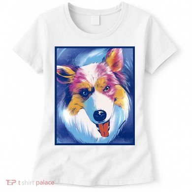 Australian Shepherd Colorful Dog Women's T-Shirt